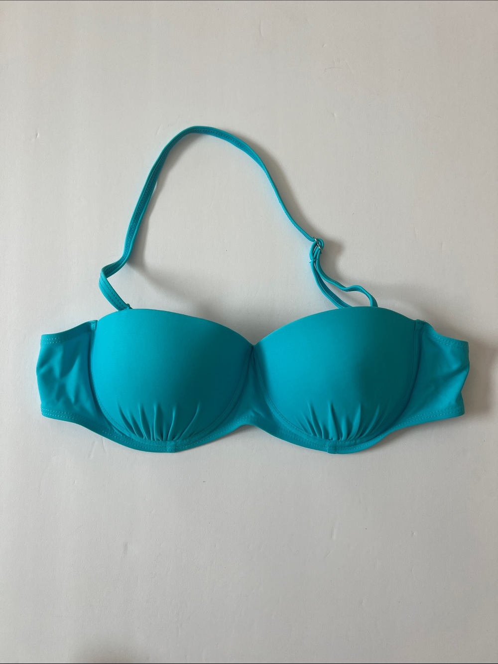 Turquoise Strapless Bikini Top NWOT